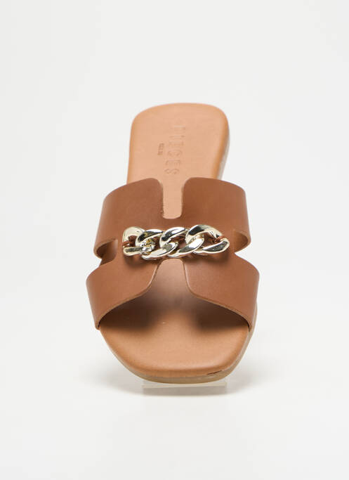 Sandales/Nu pieds marron PIECES femme