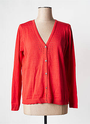 Gilet manches longues rouge LA FIANCEE DU MEKONG femme