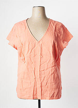 Top manches courtes manches courtes orange LA FIANCEE DU MEKONG femme