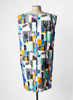 Robe courte manches courtes manches courtes bleu LA FIANCEE DU MEKONG femme