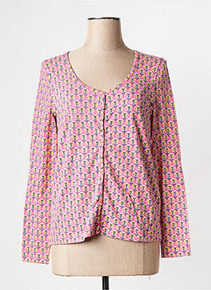 Gilet manches longues rose LA FIANCEE DU MEKONG femme