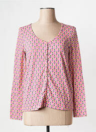 Gilet manches longues rose LA FIANCEE DU MEKONG femme
