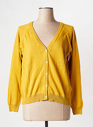 Gilet manches longues jaune LA FIANCEE DU MEKONG femme