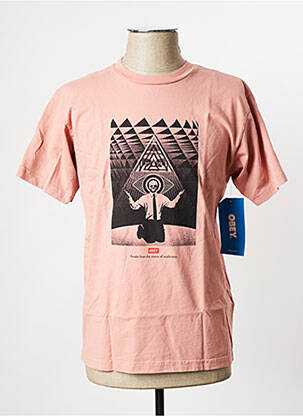 T-shirt rose OBEY homme