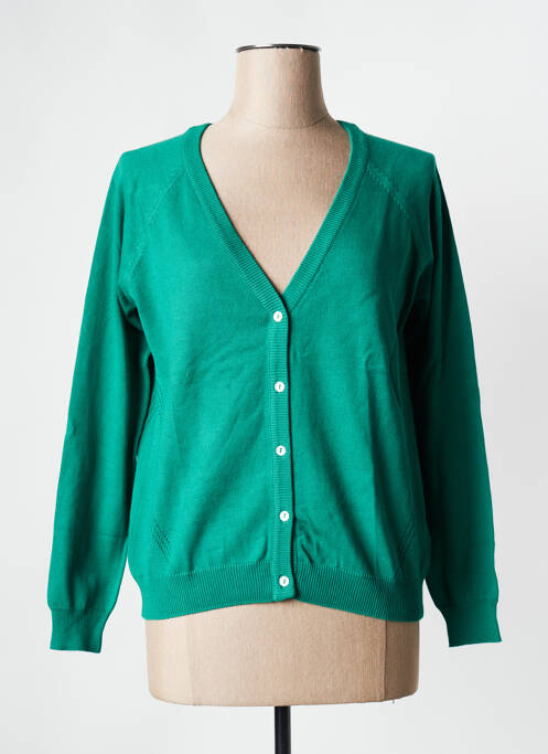 Gilet manches longues vert LA FIANCEE DU MEKONG pour femme