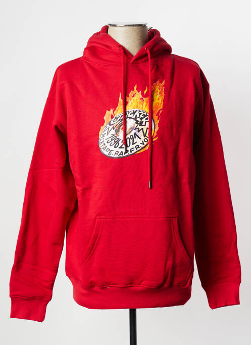 Sweat-shirt rouge JACKER pour homme