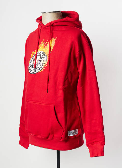 Sweat-shirt rouge JACKER pour homme