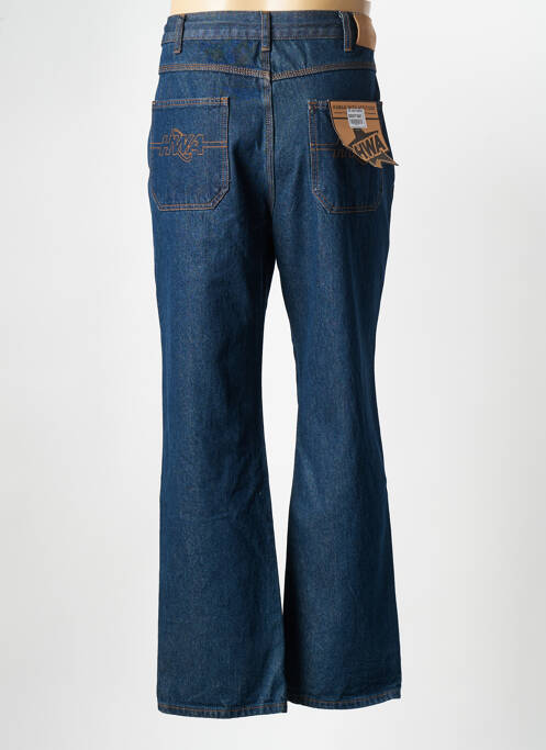 Jeans coupe droite bleu HUMAN WITH ATTITUDE pour homme