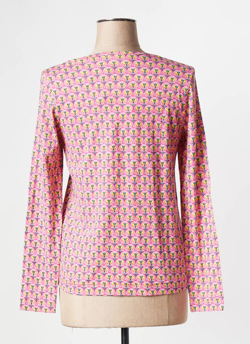 Gilet manches longues rose LA FIANCEE DU MEKONG pour femme