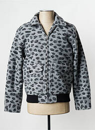 Manteau court gris OBEY homme