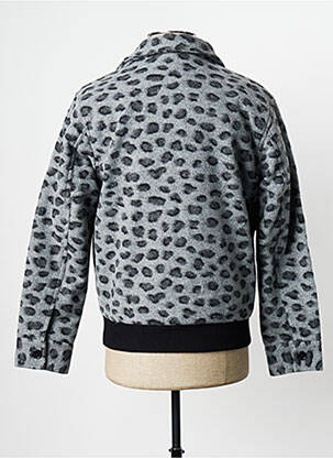 Manteau court gris OBEY homme