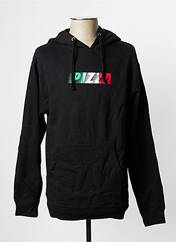 Sweat-shirt noir PIZZA SKATEBOARD pour homme seconde vue