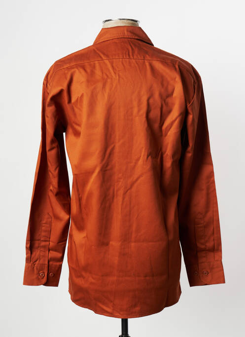 Chemise manches longues orange DICKIES pour homme