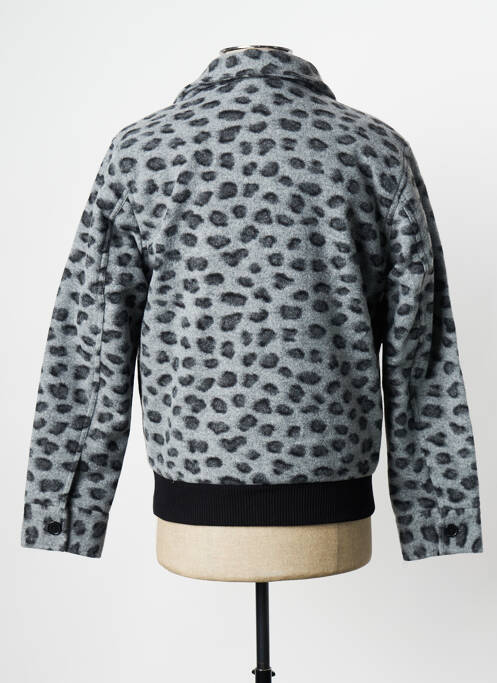 Manteau court gris OBEY homme