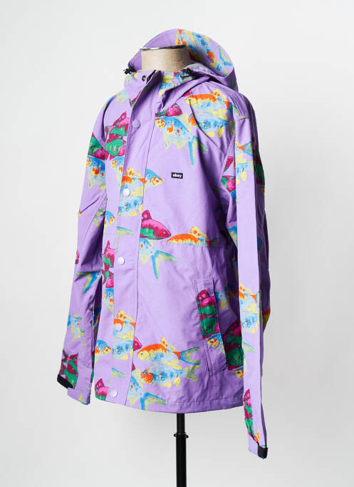 Coupe-vent violet OBEY pour homme