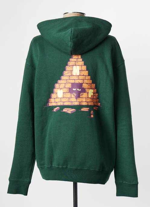 Sweat-shirt vert HUF pour unisexe