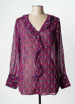 Blouse manches longues manches longues violet LA FIANCEE DU MEKONG femme