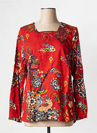 Blouse manches longues manches longues marron LA FIANCEE DU MEKONG femme