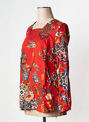 Blouse manches longues manches longues marron LA FIANCEE DU MEKONG femme