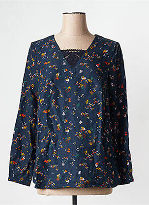 Blouse manches longues manches longues bleu LA FIANCEE DU MEKONG femme