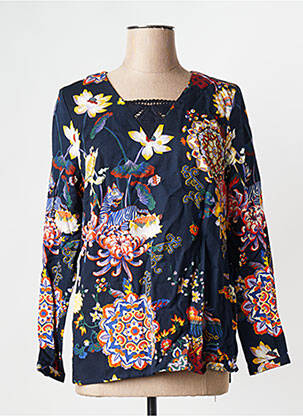 Blouse manches longues manches longues bleu LA FIANCEE DU MEKONG femme