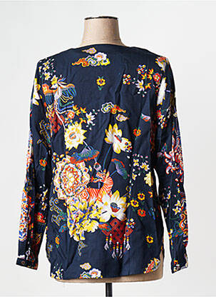 Blouse manches longues manches longues bleu LA FIANCEE DU MEKONG femme