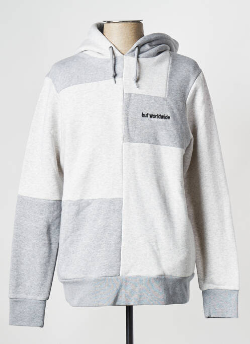 Sweat-shirt gris HUF pour unisexe