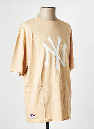 T-shirt beige NEW ERA unisexe