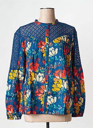 Chemisier bleu LA FIANCEE DU MEKONG pour femme