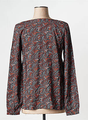 Blouse manches longues manches longues marron LA FIANCEE DU MEKONG femme