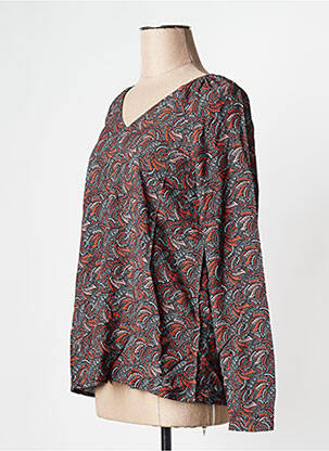 Blouse manches longues manches longues marron LA FIANCEE DU MEKONG femme
