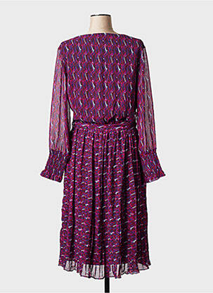 Robe longue manches longues manches longues violet LA FIANCEE DU MEKONG femme