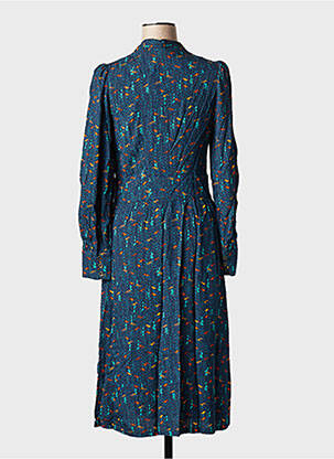 Robe courte manches longues manches longues bleu LA FIANCEE DU MEKONG femme