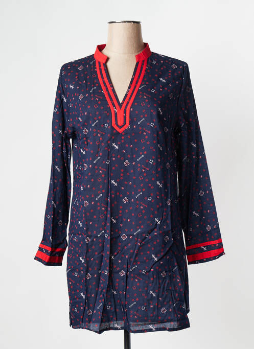 Tunique manches longues bleu LA FIANCEE DU MEKONG pour femme