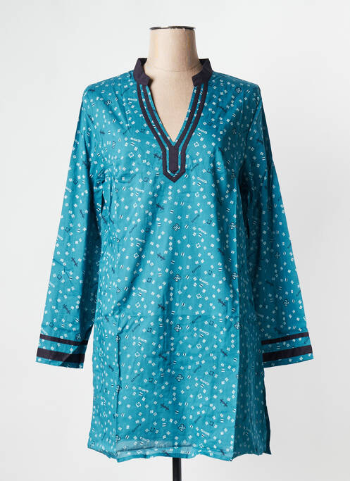 Tunique manches longues bleu LA FIANCEE DU MEKONG pour femme