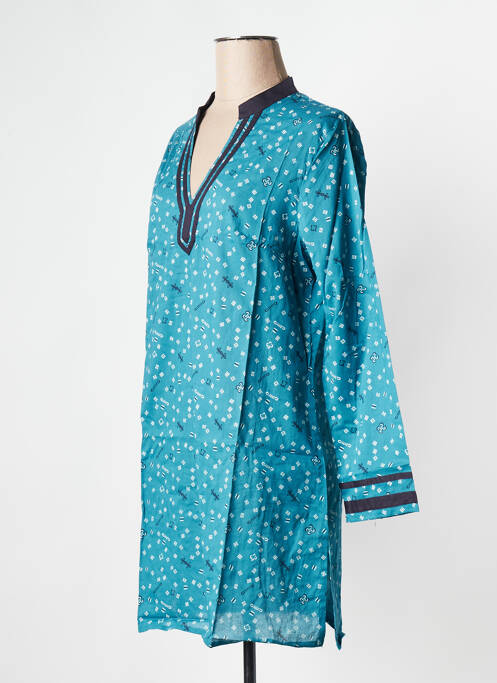 Tunique manches longues bleu LA FIANCEE DU MEKONG femme