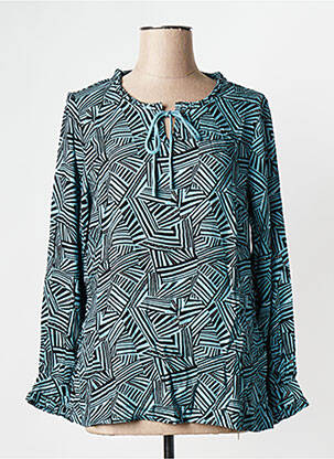 Blouse manches longues manches longues bleu LA FIANCEE DU MEKONG femme