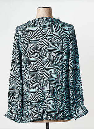 Blouse manches longues manches longues bleu LA FIANCEE DU MEKONG femme