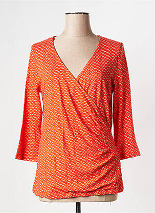 Top manches longues orange LA FIANCEE DU MEKONG femme