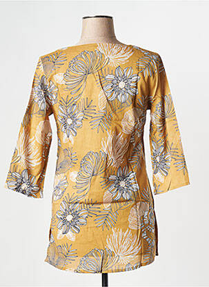 Blouse manches longues manches longues marron LA FIANCEE DU MEKONG femme