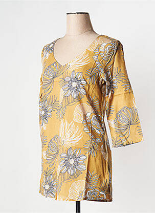 Blouse manches longues manches longues marron LA FIANCEE DU MEKONG femme