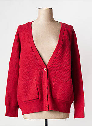 Gilet manches longues rouge LA FIANCEE DU MEKONG femme