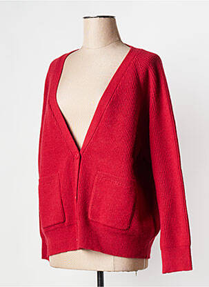 Gilet manches longues rouge LA FIANCEE DU MEKONG femme