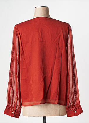 Blouse manches longues manches longues marron LA FIANCEE DU MEKONG femme