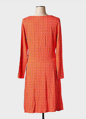 Robe courte manches longues manches longues orange LA FIANCEE DU MEKONG femme