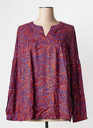 Blouse manches longues manches longues marron LA FIANCEE DU MEKONG femme