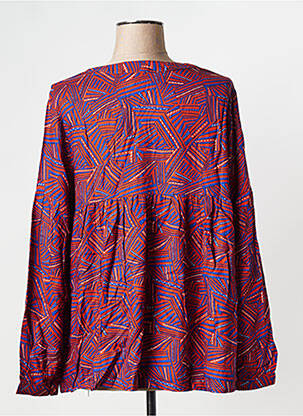Blouse manches longues manches longues marron LA FIANCEE DU MEKONG femme