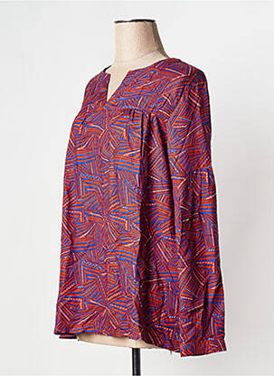 Blouse manches longues manches longues marron LA FIANCEE DU MEKONG femme