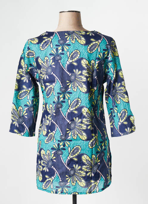 Tunique manches longues bleu LA FIANCEE DU MEKONG pour femme