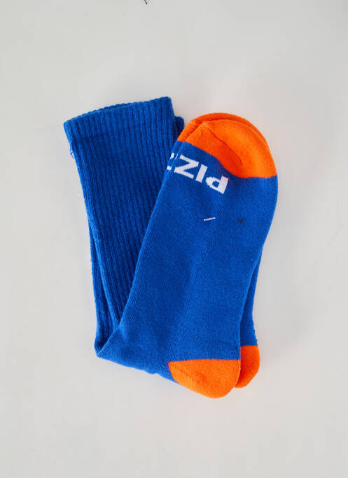 Chaussettes bleu PIZZA SKATEBOARD pour homme